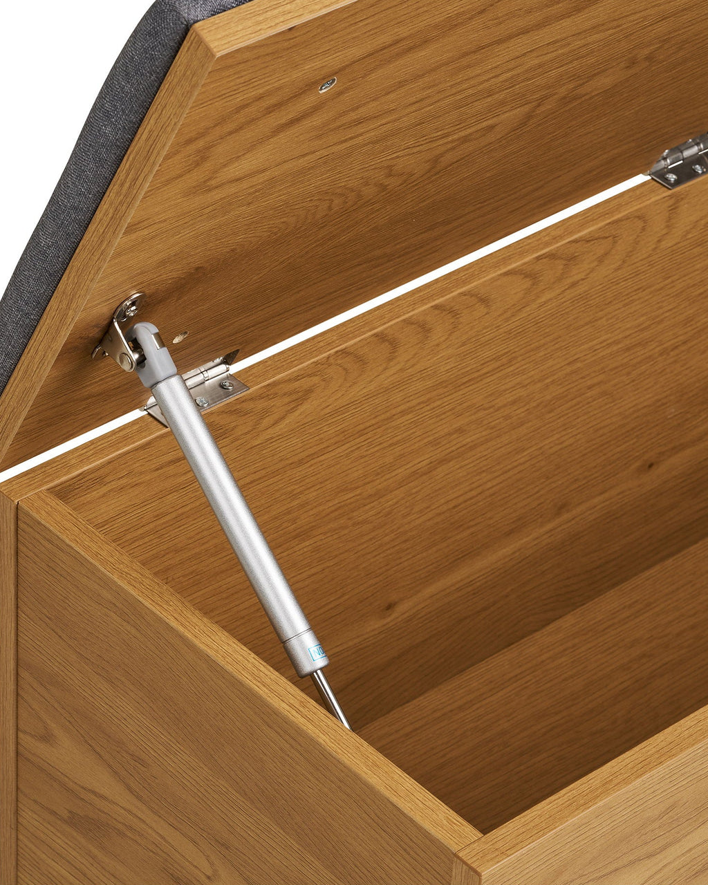 Barco - Panca con contenitore, effetto rovere 92x33x48 cm