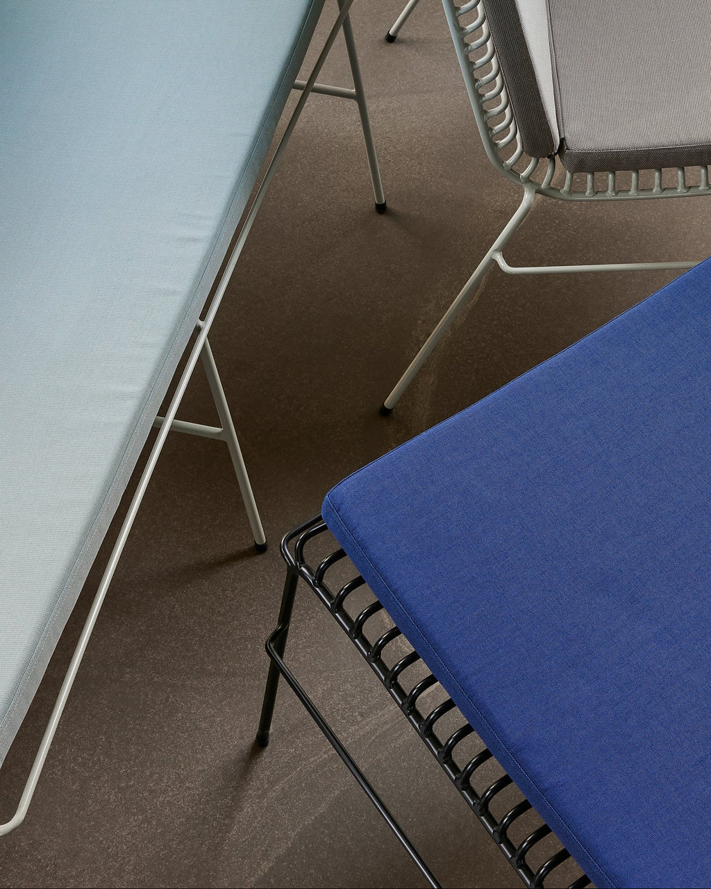 String - Cuscino doppio blu scuro, per esterni