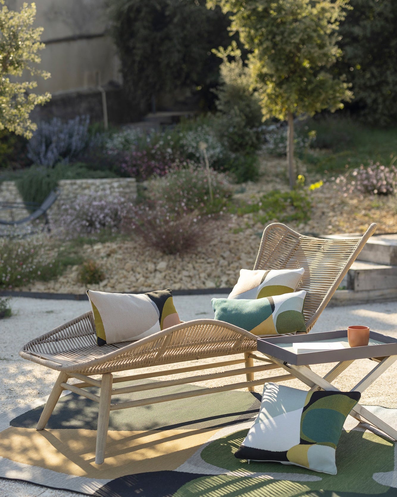 Cuscino da esterno Leana Opaline 45 X 45