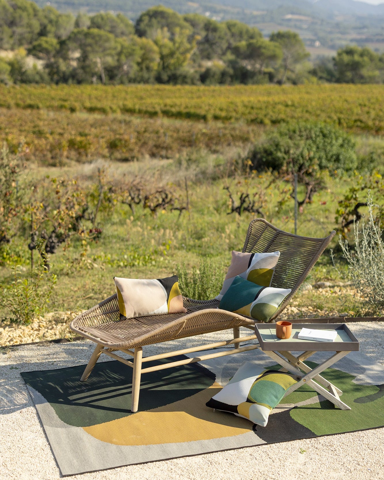 Cuscino da esterno Leana Opaline 45 X 45