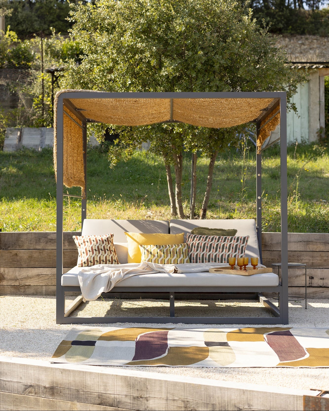 Cuscino da esterno Kali Moka 45 X 45