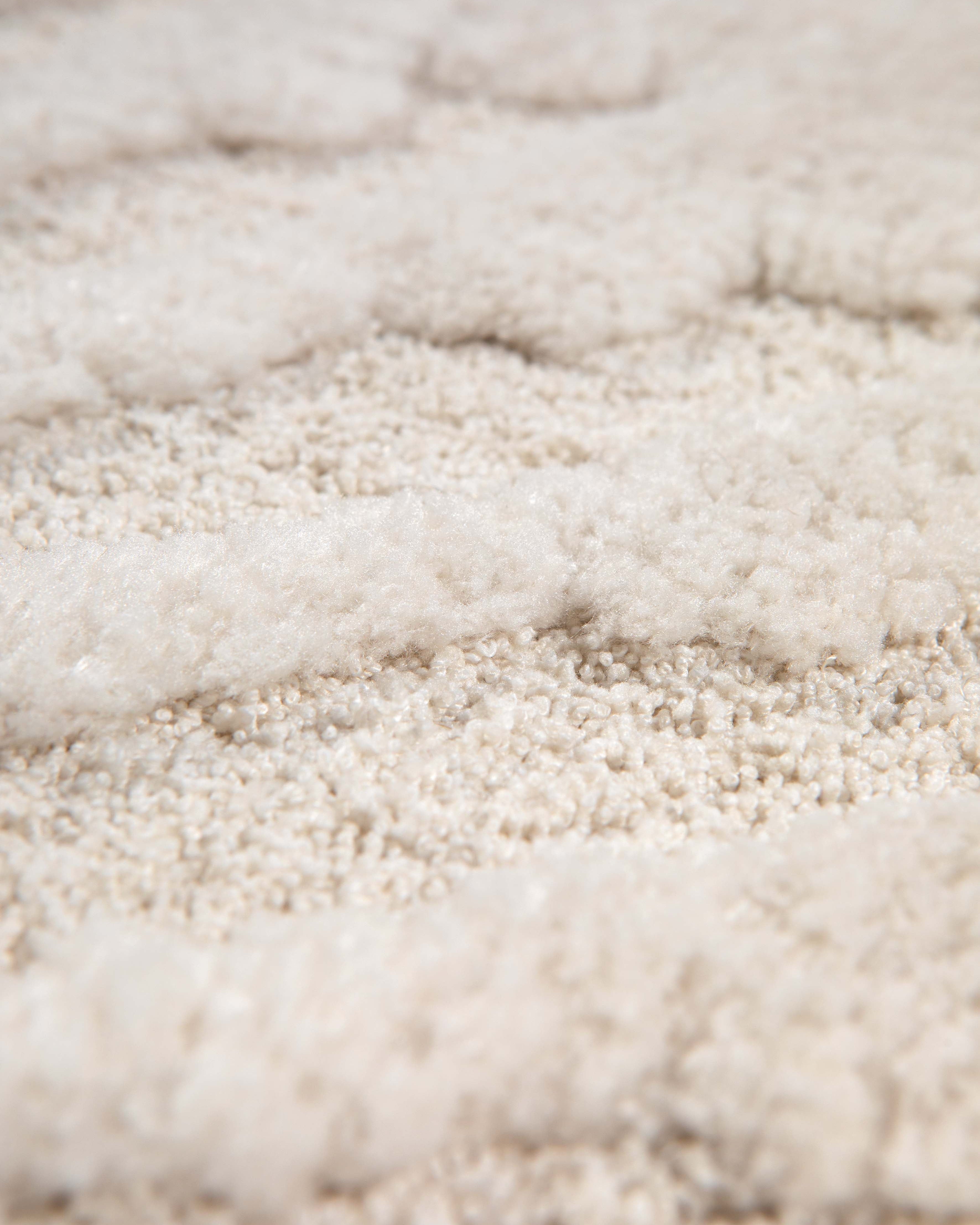 Tappeto riciclato Ewan Ivoire 67 X 200 X 2