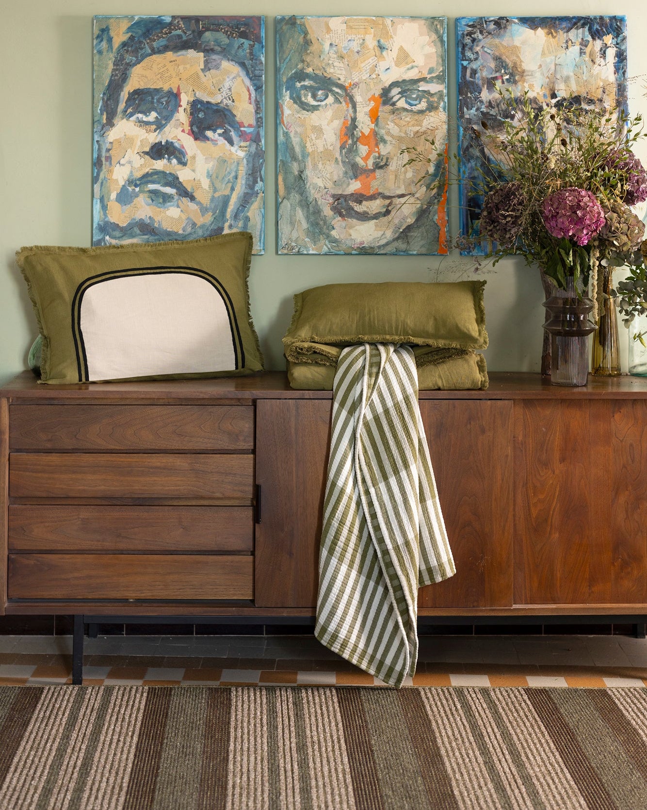 Runner da letto tinta unita Laly Cèdre 85 X 200