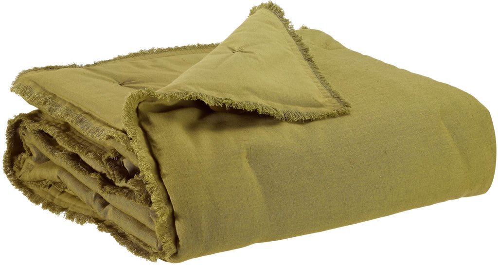 Plaid tinta unita Laly Cèdre 135 X 200