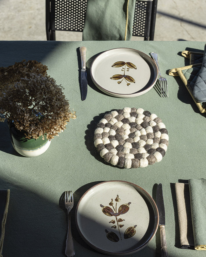 Tovaglia riciclata Grace Matcha 140 X 140