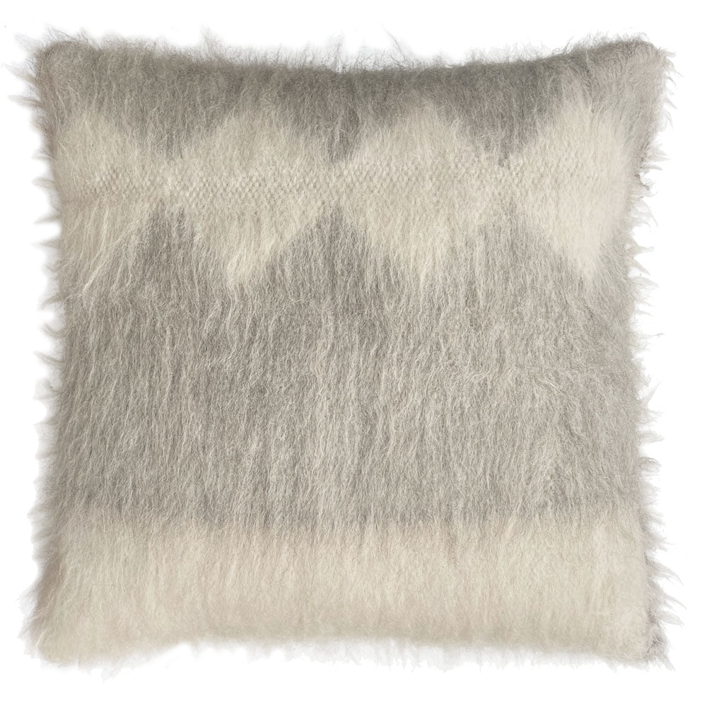 Diamond - cuscino da terra in pura lana grigio chiaro, 90 x 90 cm