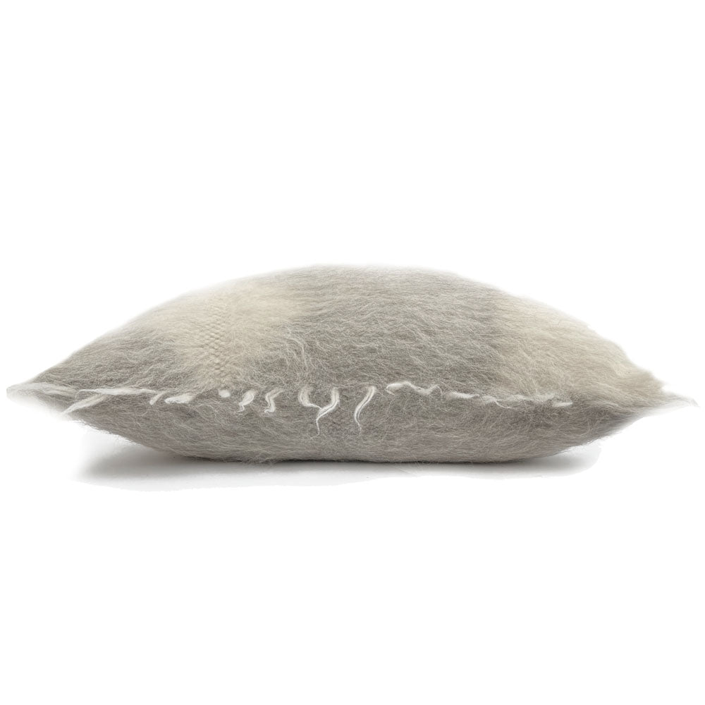 Diamond - cuscino da terra in pura lana grigio chiaro, 90 x 90 cm