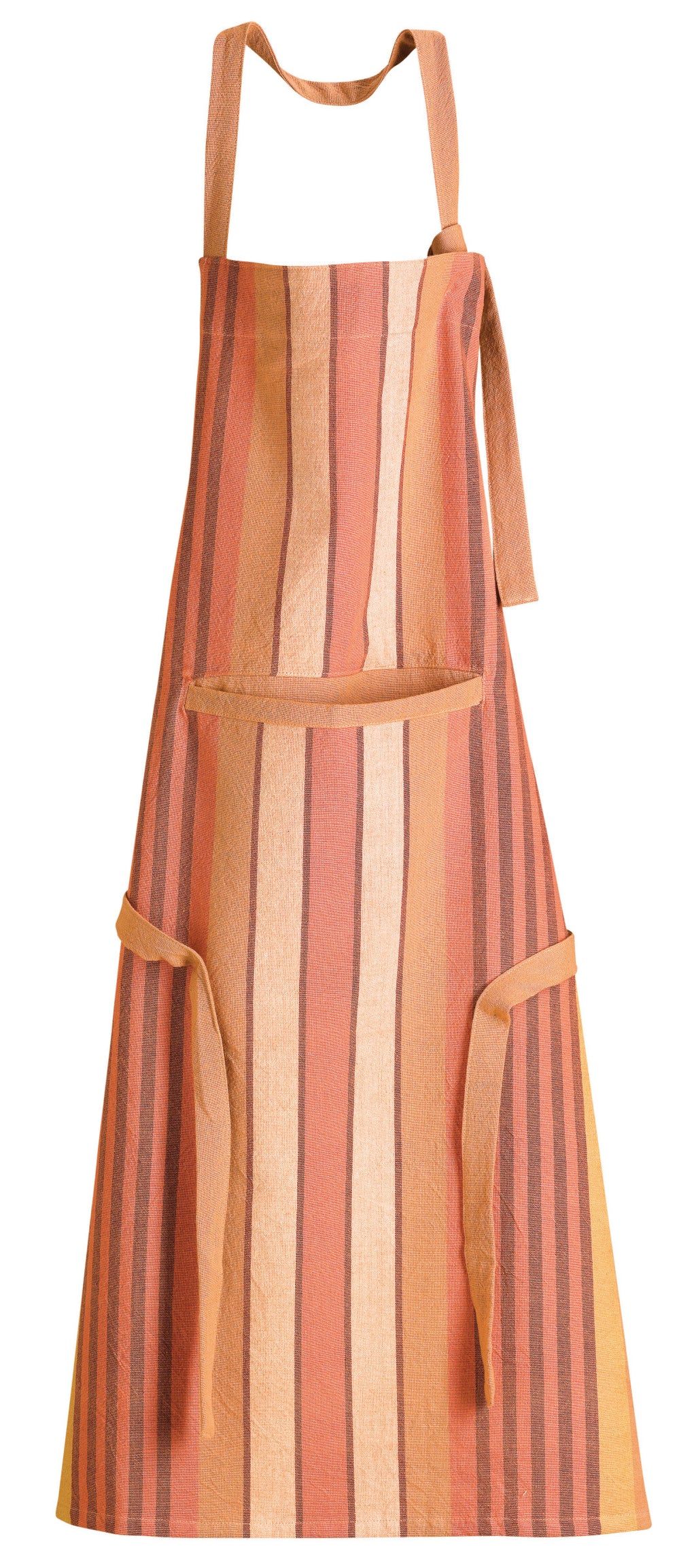 Grembiule da cucina riciclato con tasca Yuna Terracotta 72 X 85