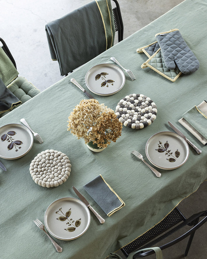 Set guanto da cucina/presina riciclato Grace Forêt 15 X 32