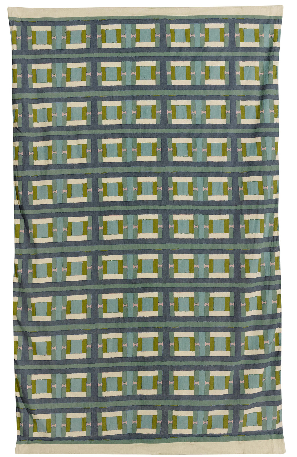 Plaid stampato Taho Vert de gris 135 X 200