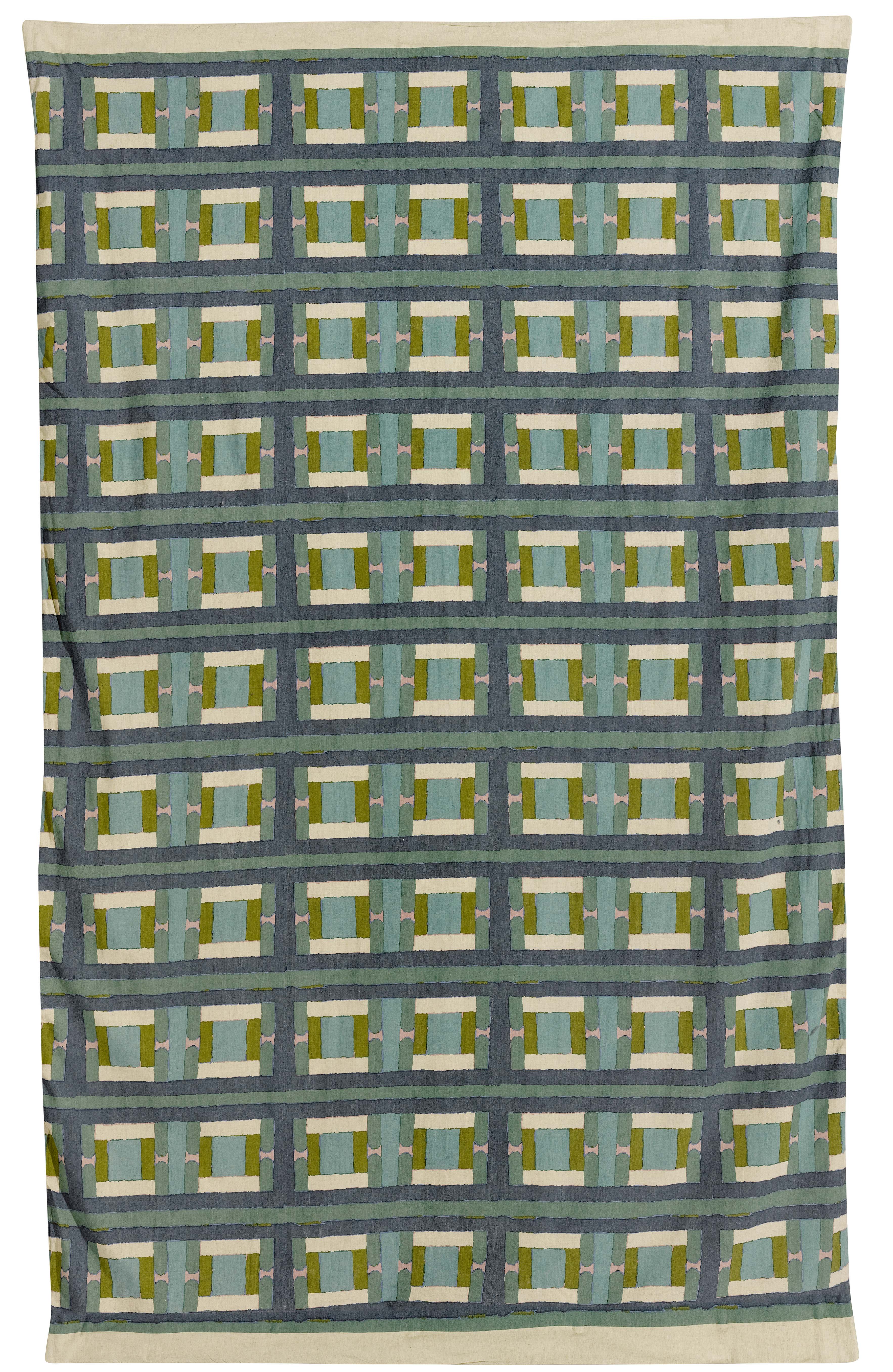 Plaid stampato Taho Vert de gris 135 X 200