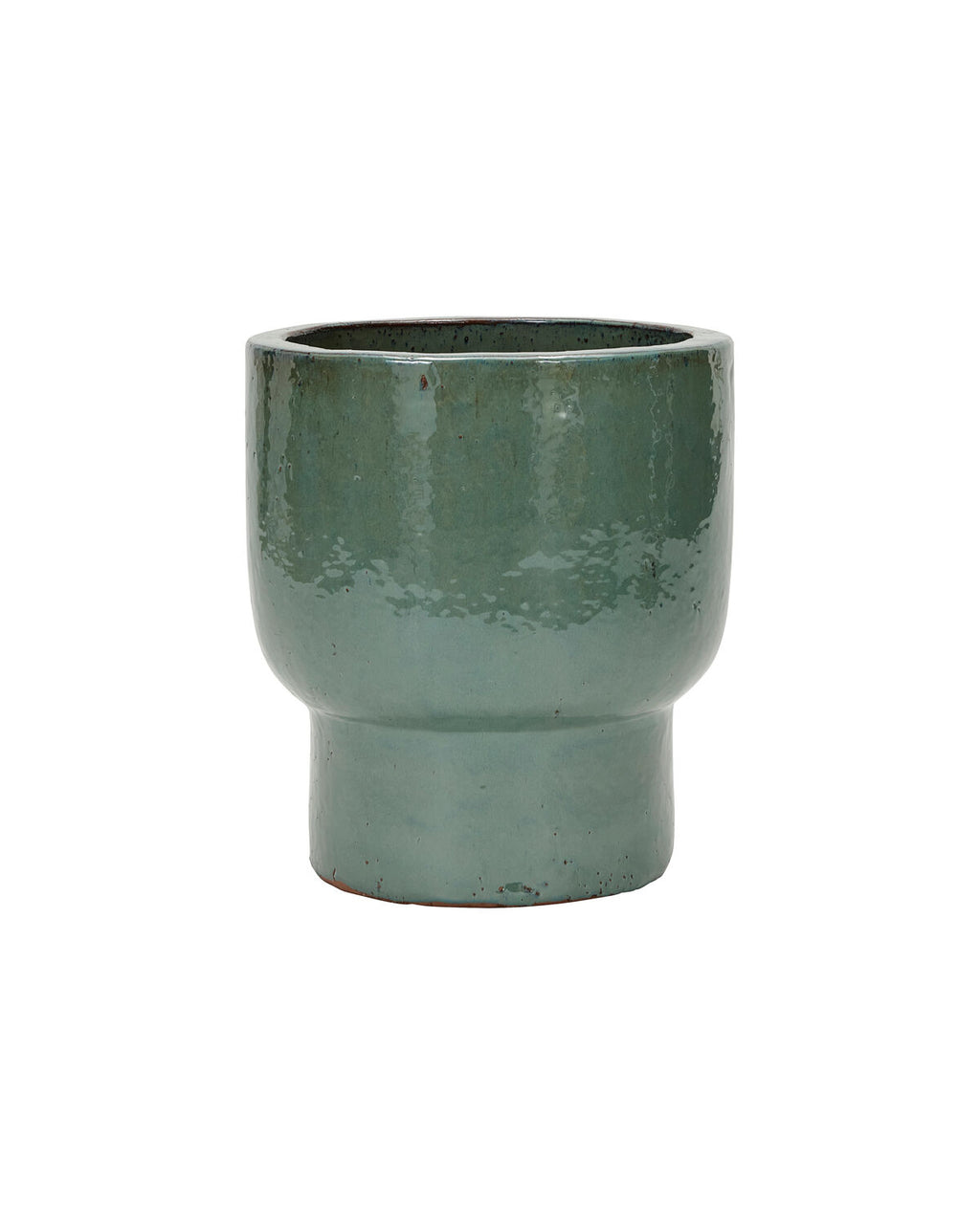 Terra - portavaso da esterno in terracotta verde acqua