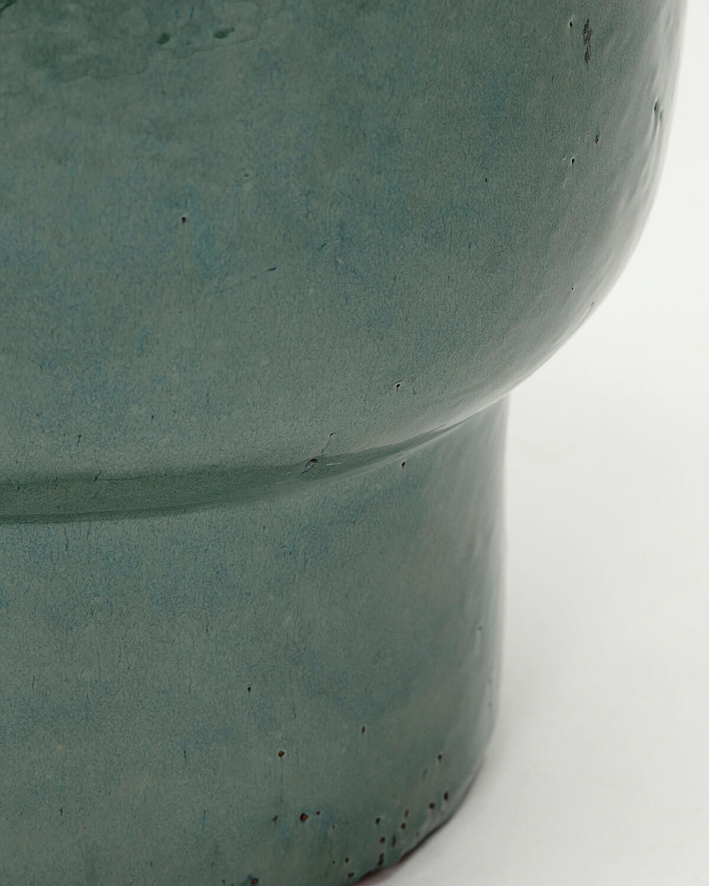 Terra - portavaso da esterno in terracotta verde acqua