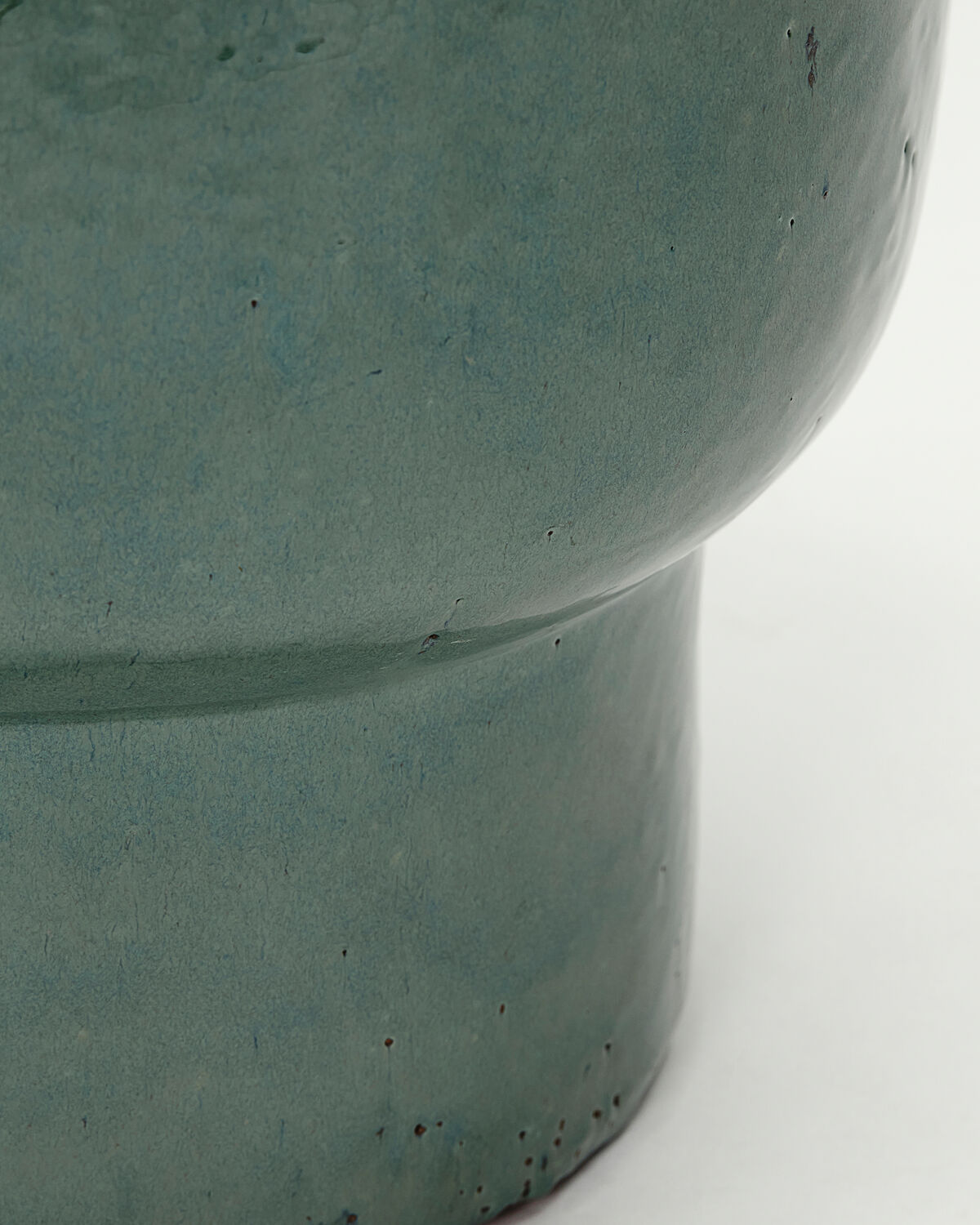 Terra - portavaso da esterno in terracotta verde acqua