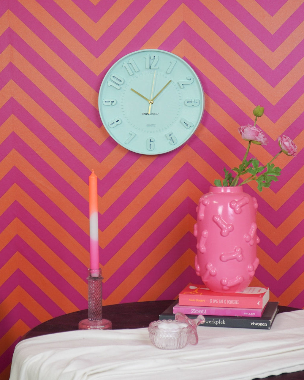 Light - Orologio da parete Verde chiaro