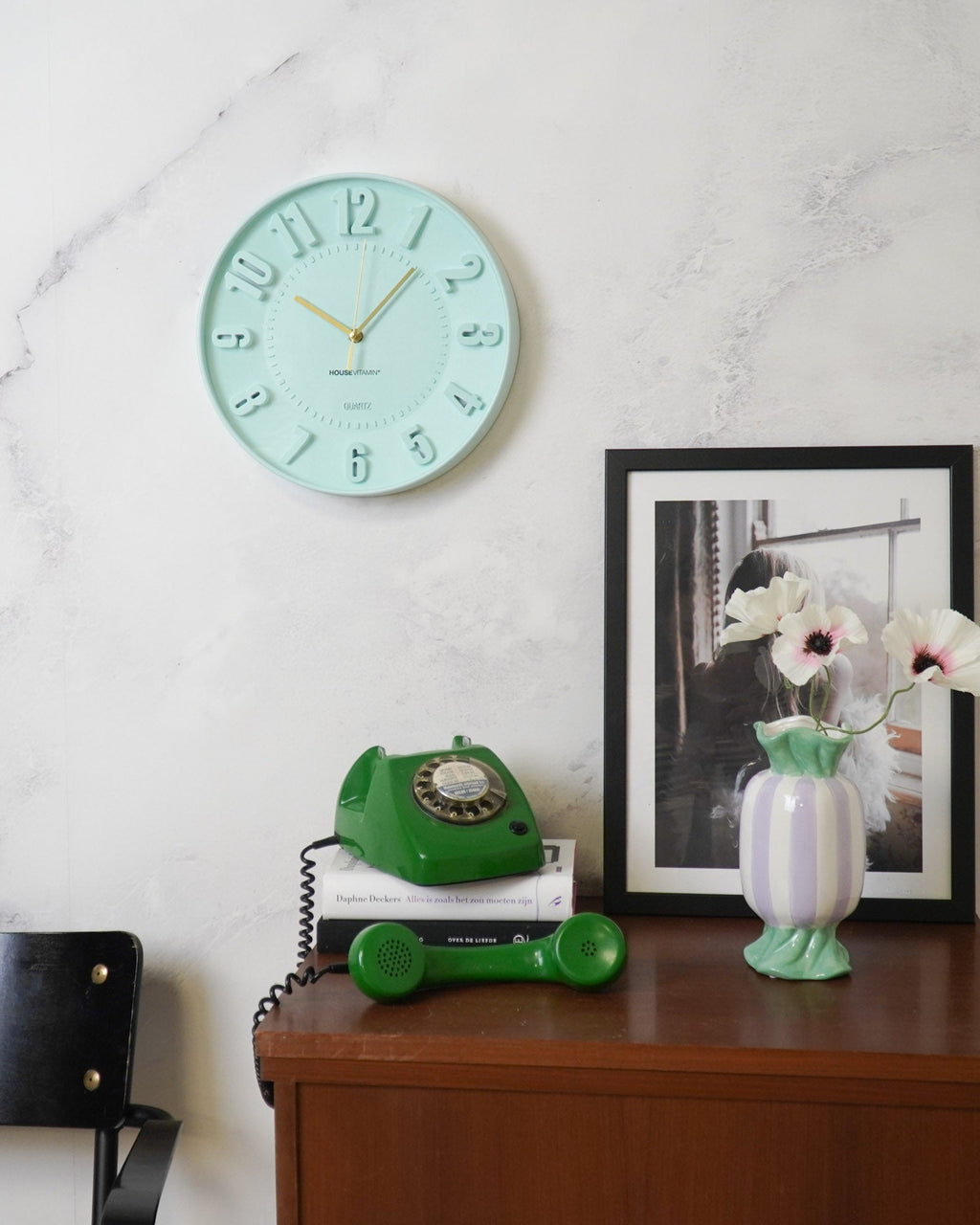 Light - Orologio da parete Verde chiaro