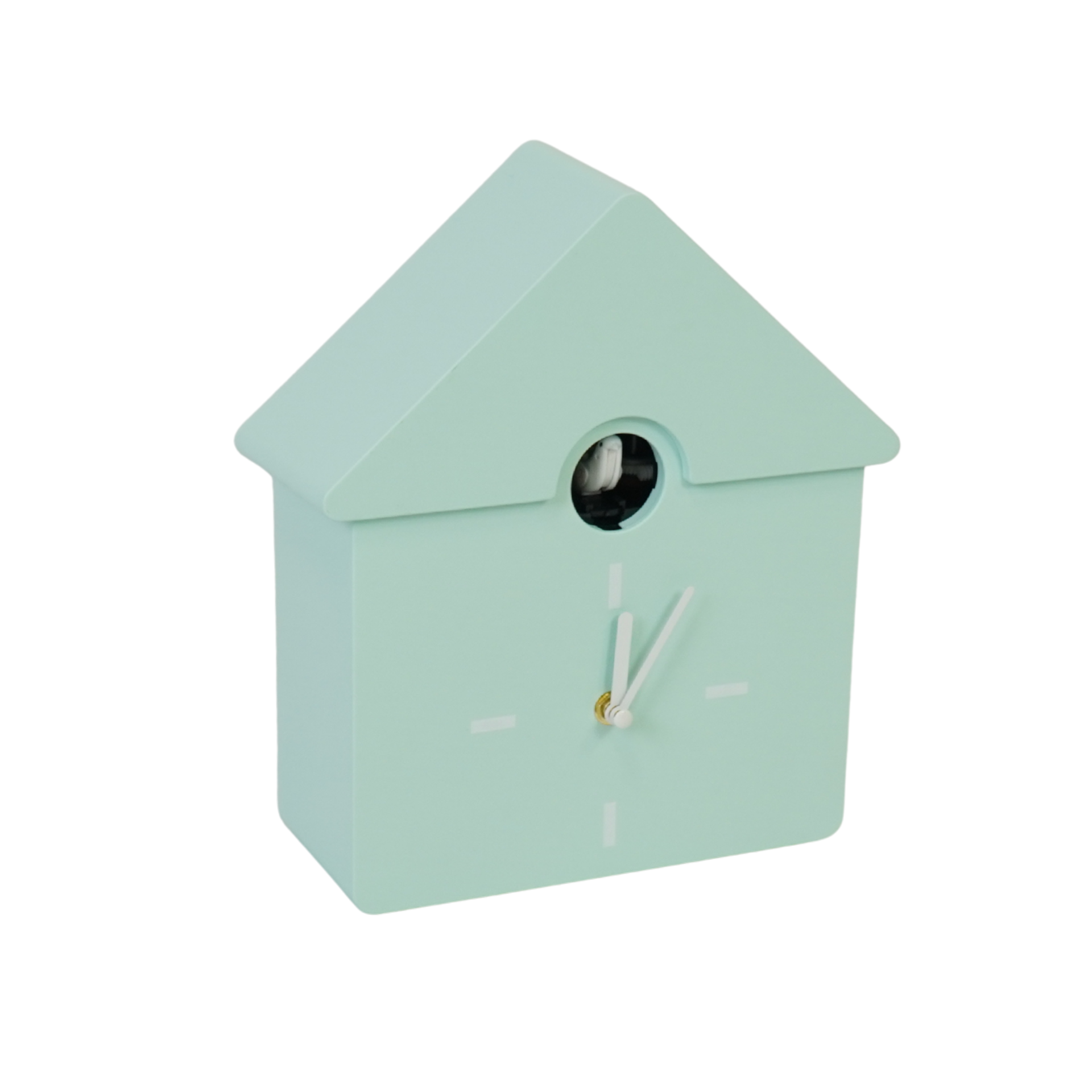 Cucù - Orologio a pendolo Cucù da parete- Verde menta- 24x27x9cm