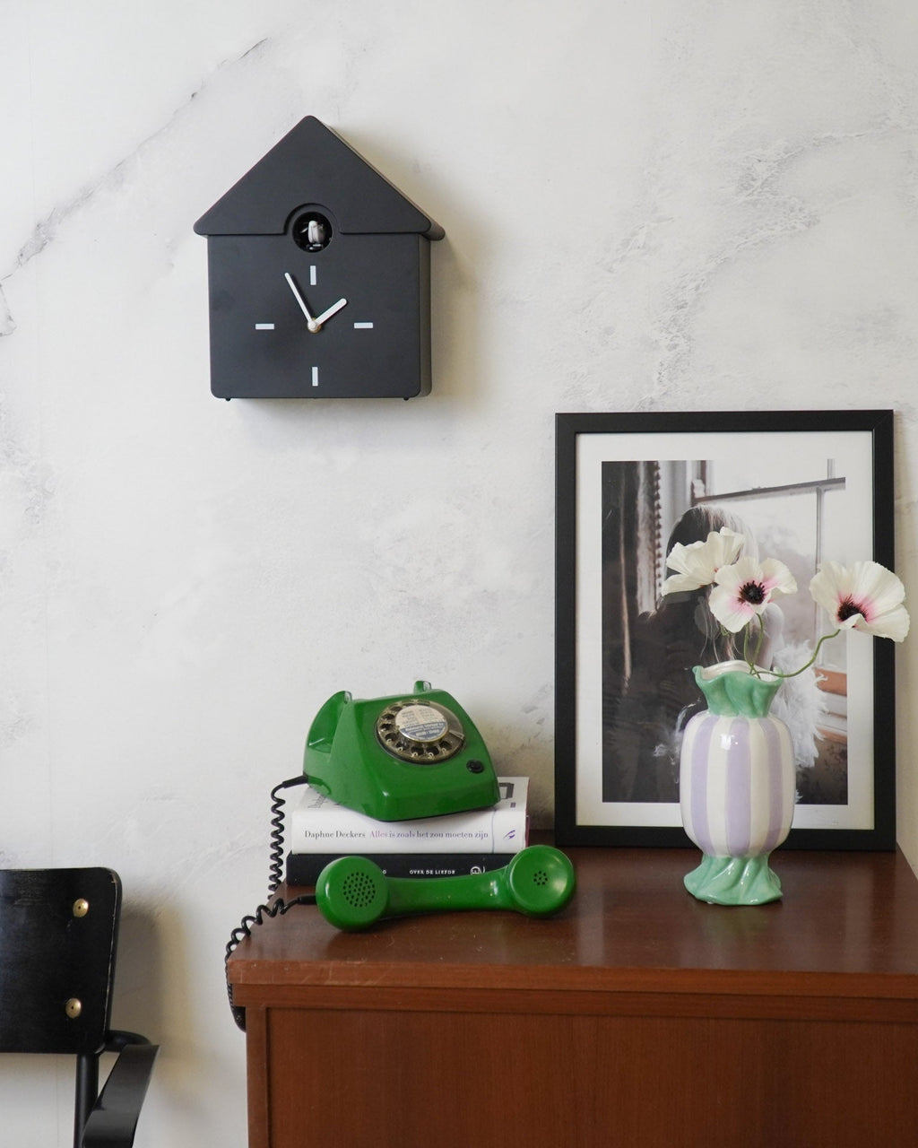 Cucù - Orologio a pendolo da parete - Nero