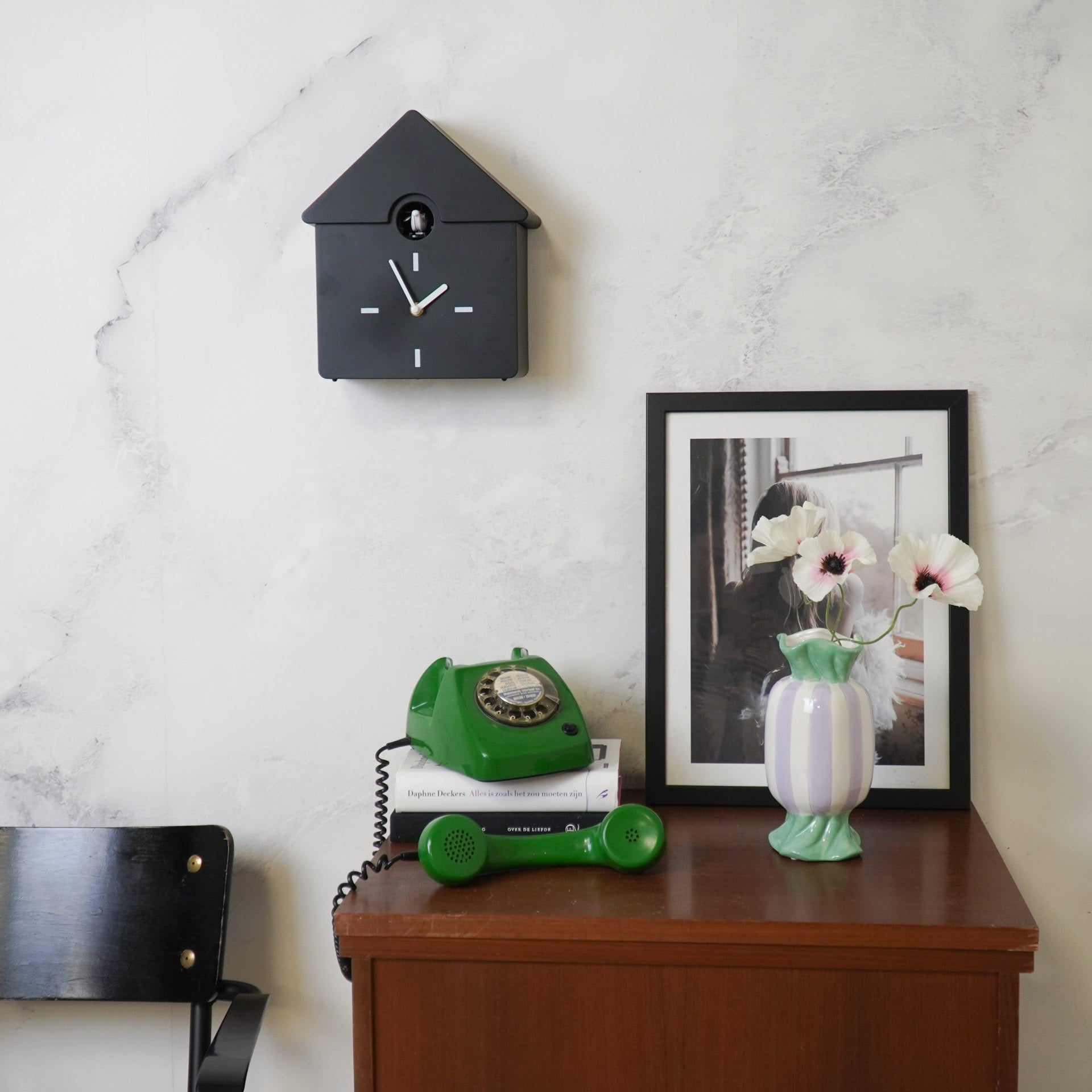 Cucù - Orologio a pendolo da parete - Nero