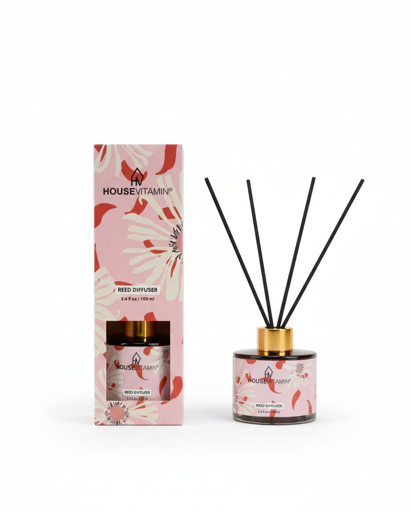 Peony - Diffusore a bastoncini , peonia Rosata, 100 ml