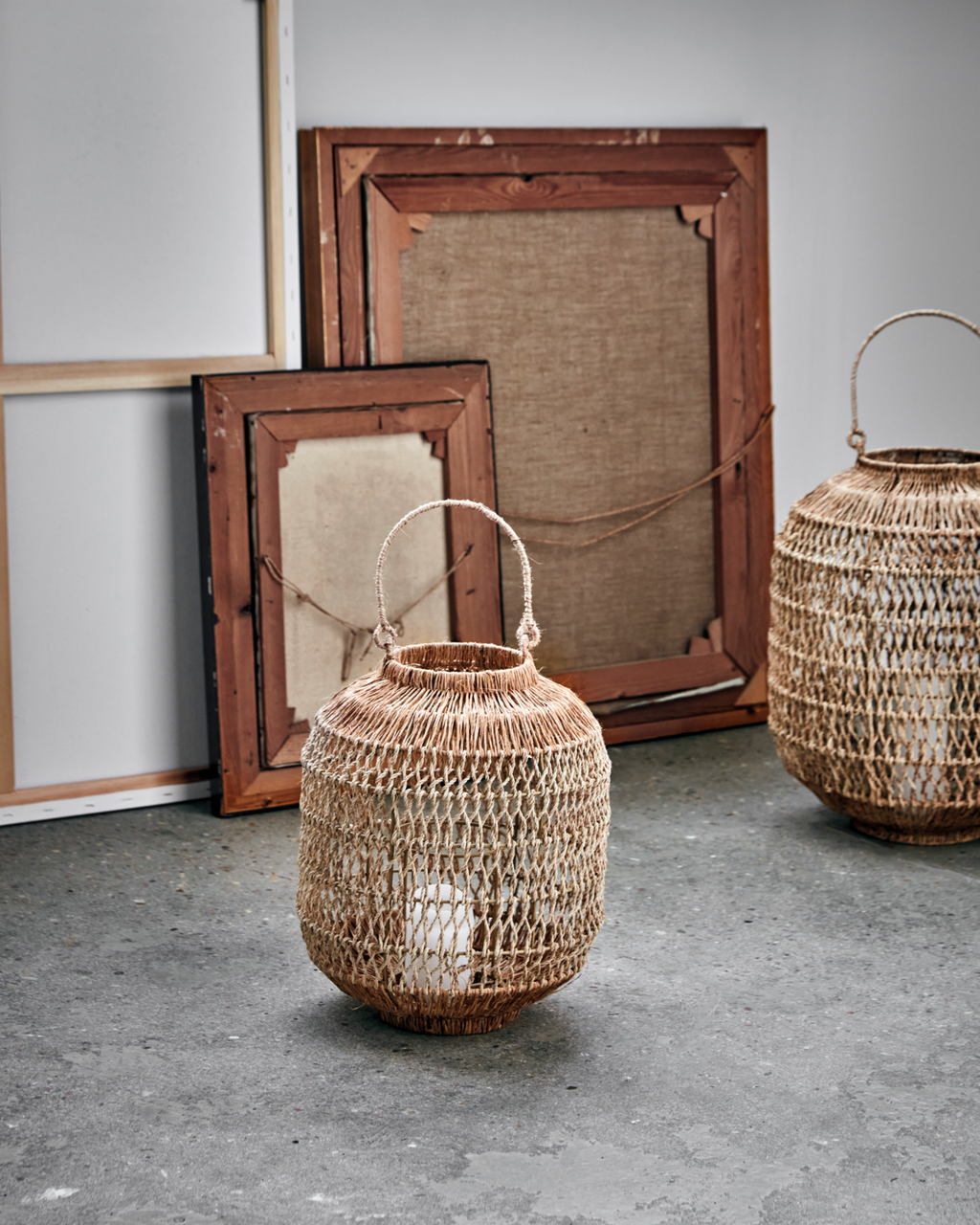 Dive - lanterna artigianale in juta