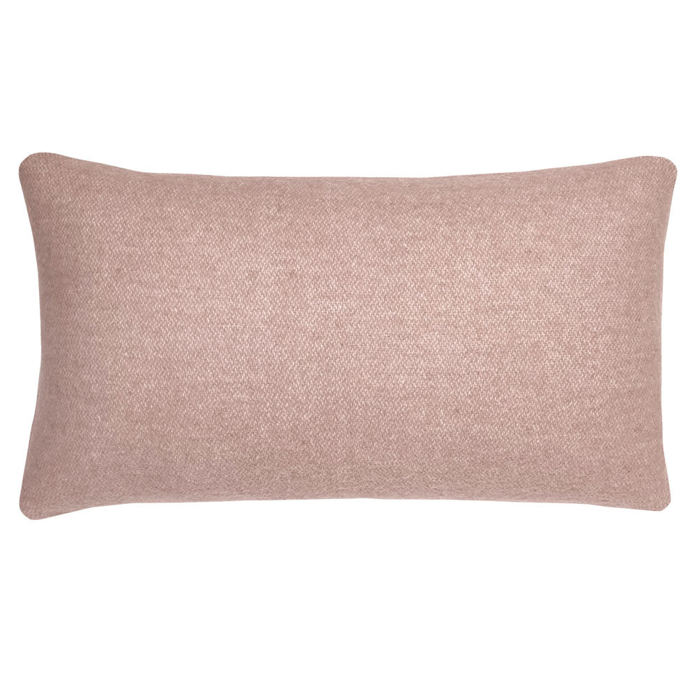 Kind - cuscino rosa tenue in lana e acrilico riciclato, reversibile, 35 x 60 cm