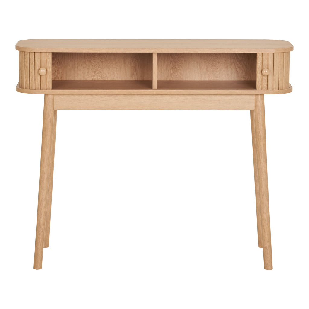 Nikko - Tavolo consolle, 2 ante, naturale 100x30x80 cm