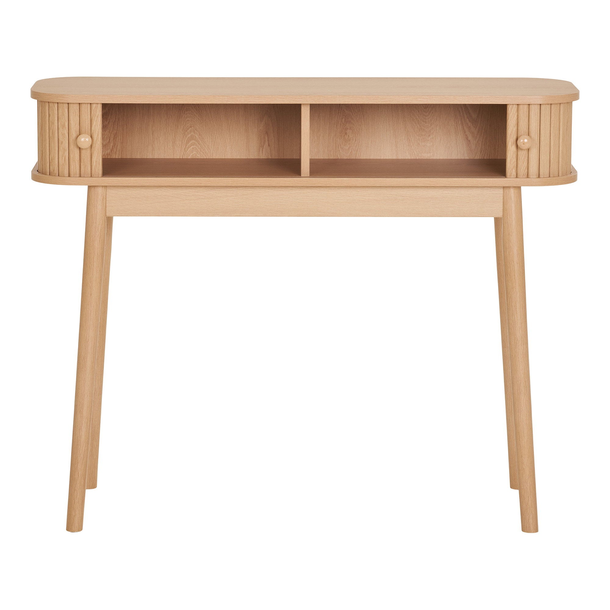Nikko - Tavolo consolle, 2 ante, naturale 100x30x80 cm