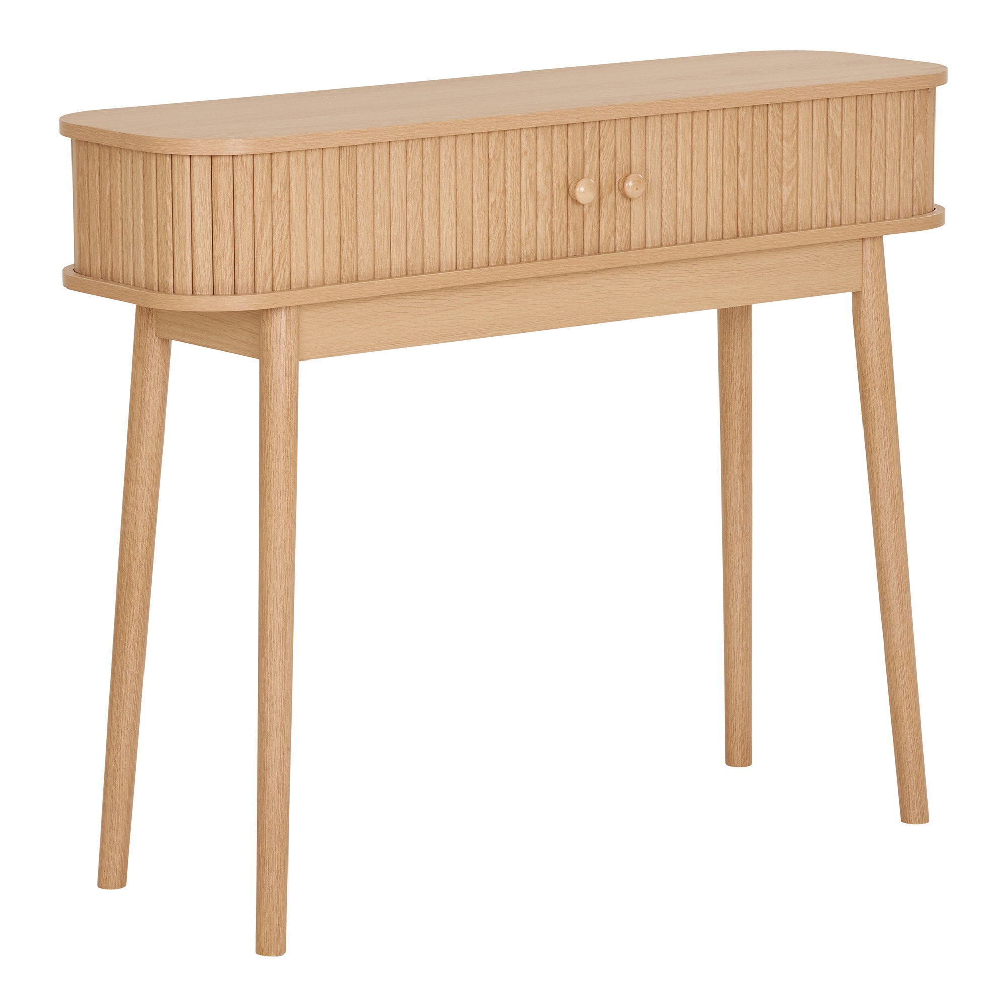 Nikko - Tavolo consolle, 2 ante, naturale 100x30x80 cm