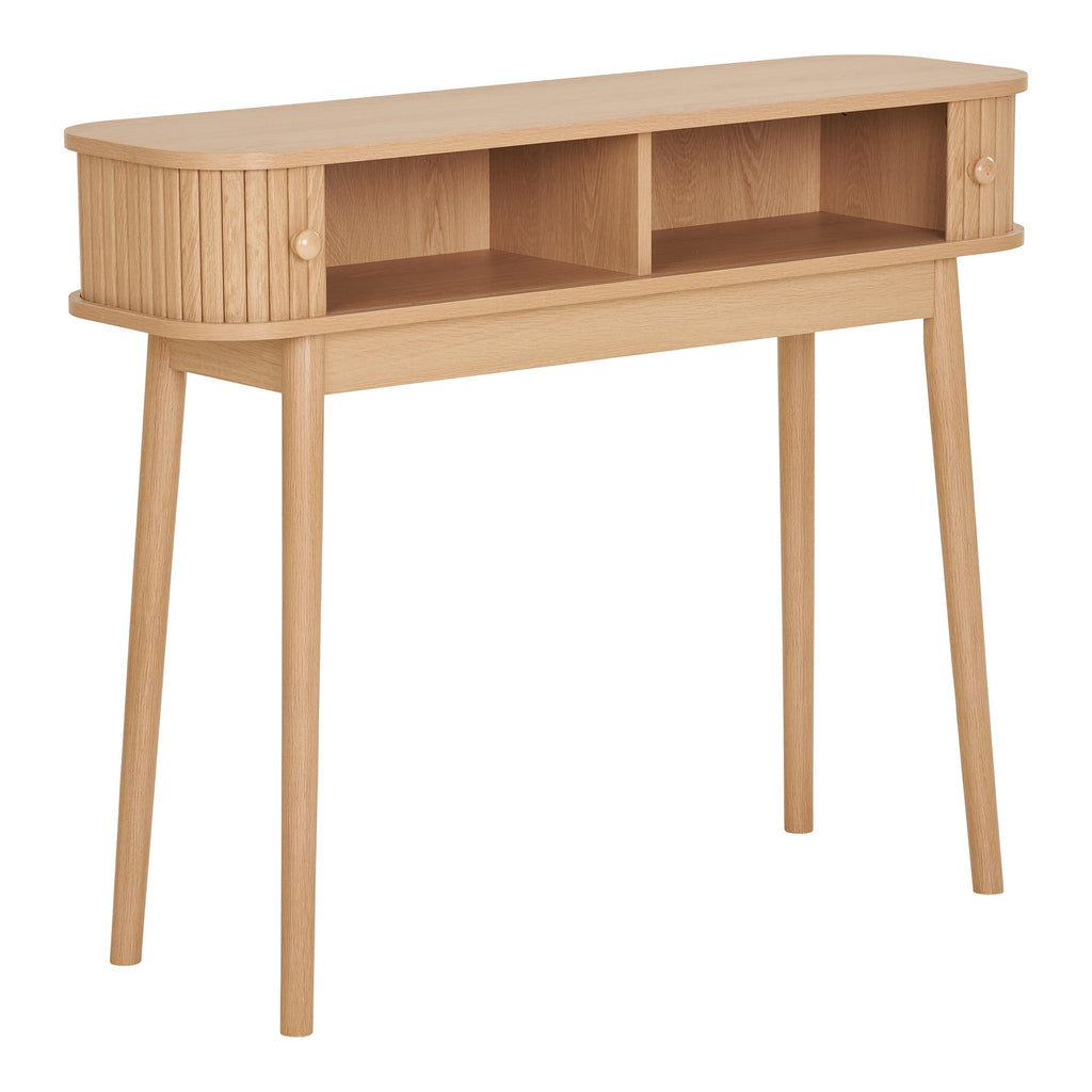 Nikko - Tavolo consolle, 2 ante, naturale 100x30x80 cm