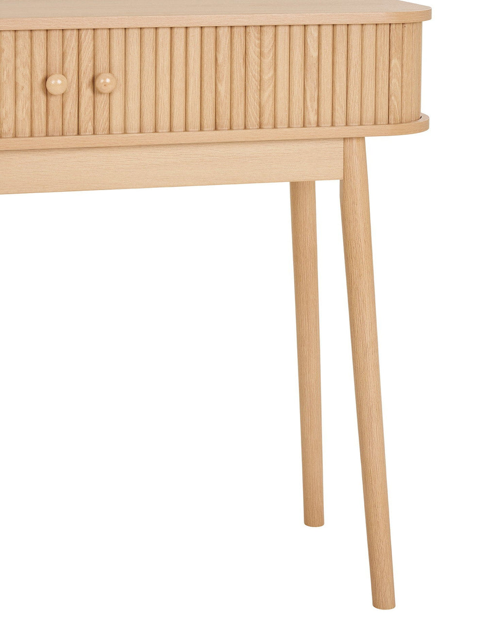 Nikko - Tavolo consolle, 2 ante, naturale 100x30x80 cm