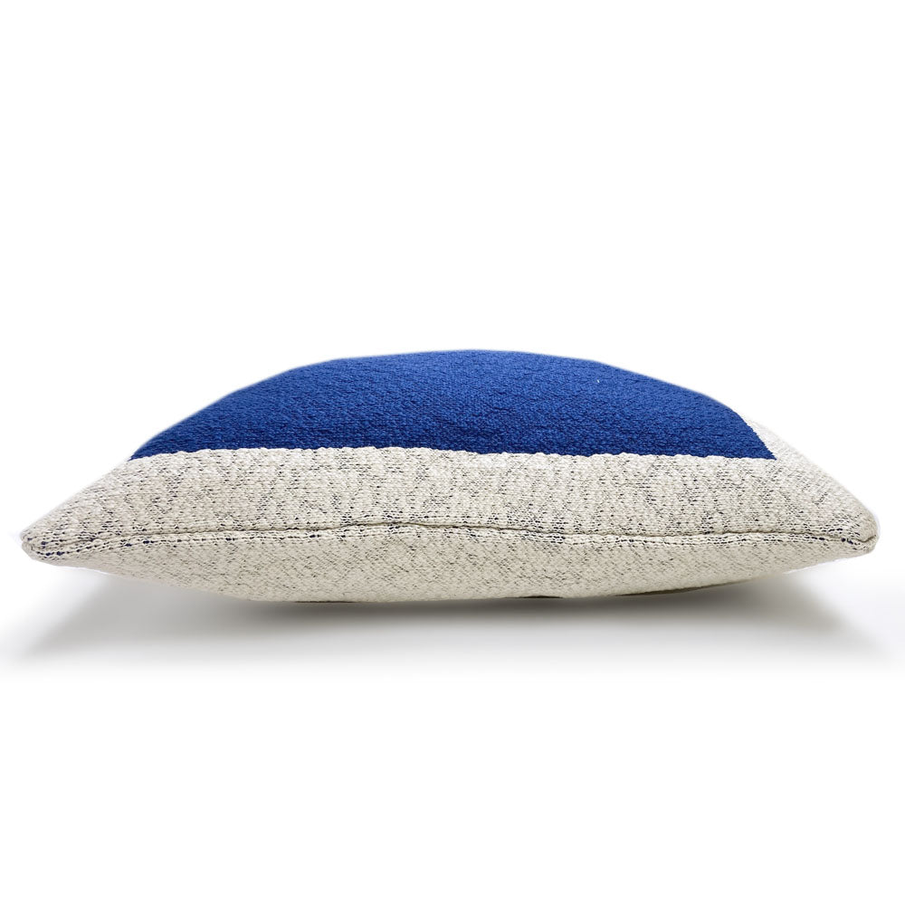 Poster - cuscino blu in cotone biologico, 50 x 50 cm