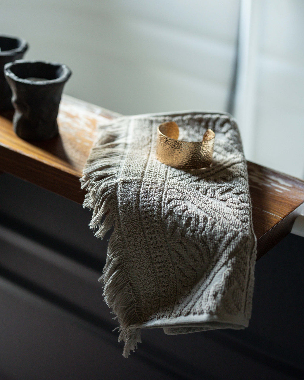 Asciugamano ospite Zoé Noisette 30 X 50