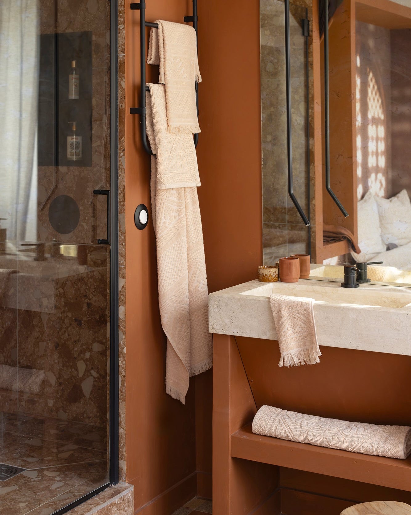 Tappeto da bagno Enzo Poudre 54 X 64