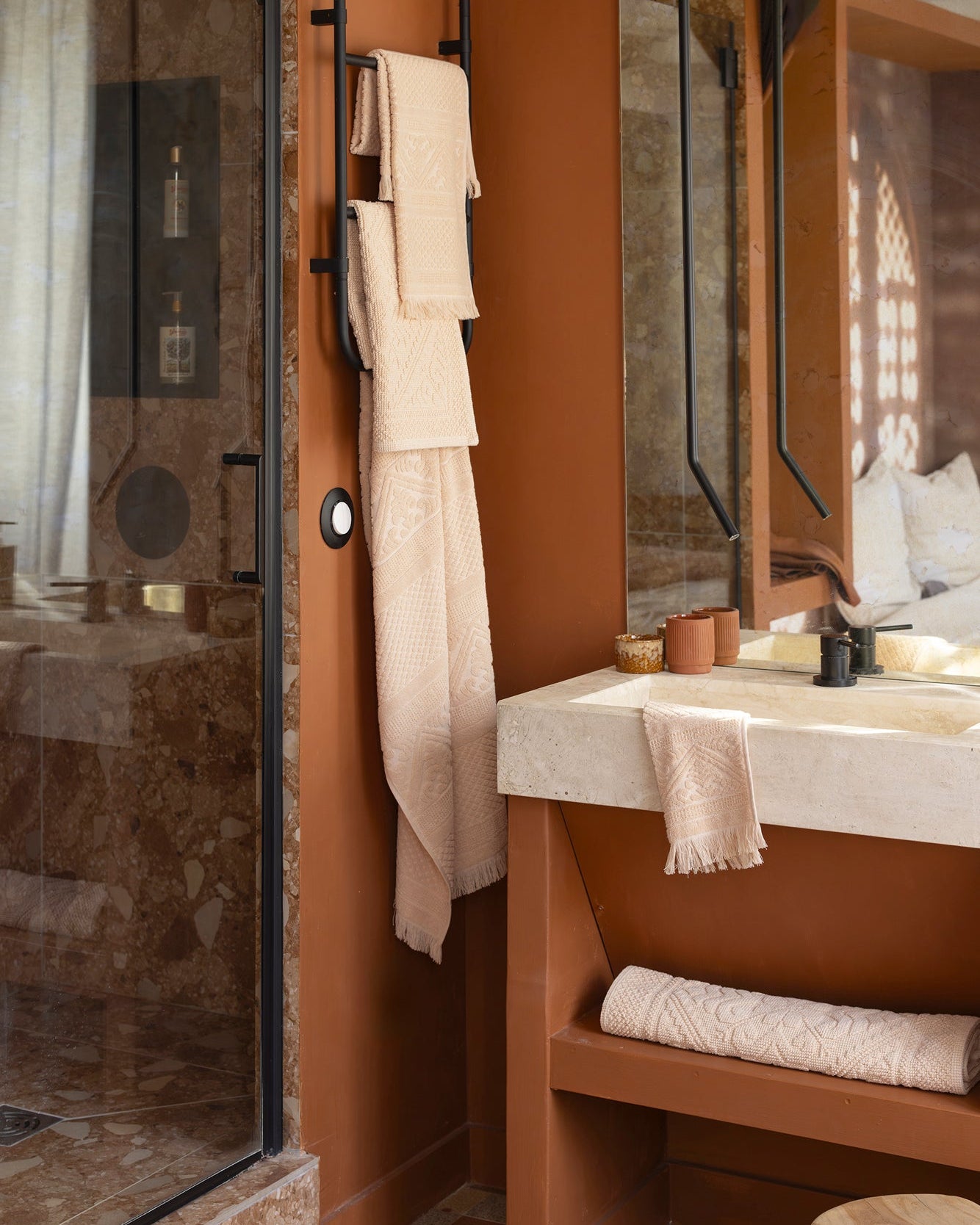 Tappeto da bagno Enzo Poudre 54 X 110