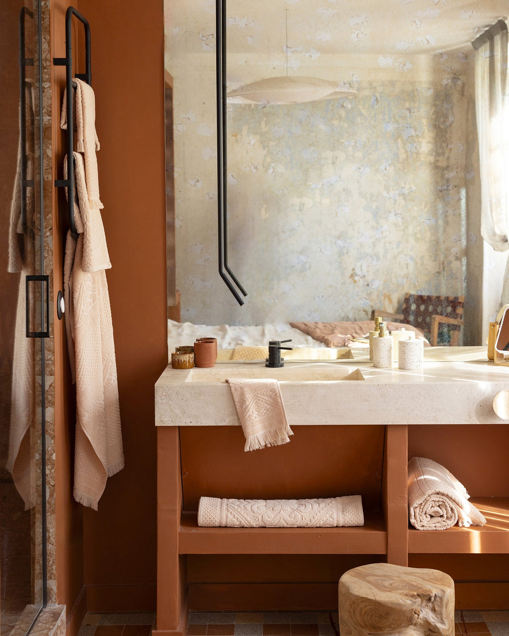 Tappeto da bagno Enzo Poudre 54 X 110