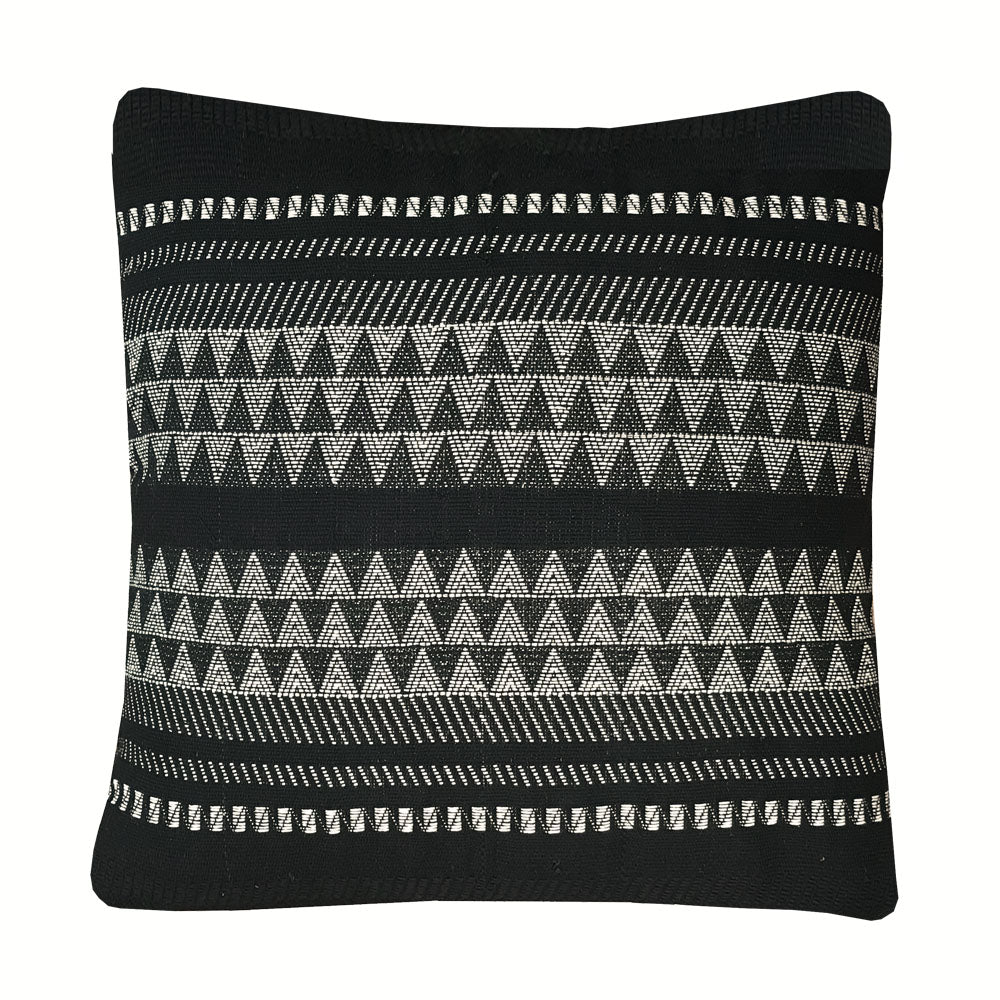 Native - cuscino nero in cotone, 60 x 60 cm