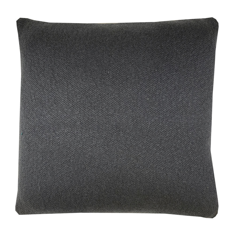 Ikat - cuscino antracite in cotone biologico, 50x50 cm