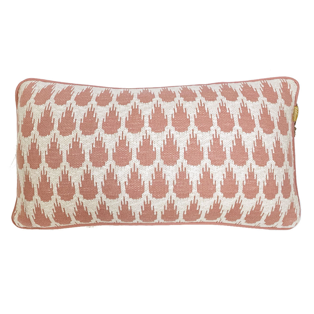 Botanic - cuscino rettangolare rosa - 35 x 60 cm - 100% cotone biologico