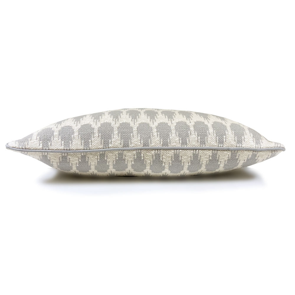 Botanic - cuscino rettangolare grigio chiaro in cotone biologico, 35x60 cm