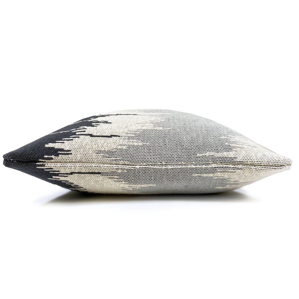 Wave - cuscino antracite, cotone biologico, 50 x 50 cm