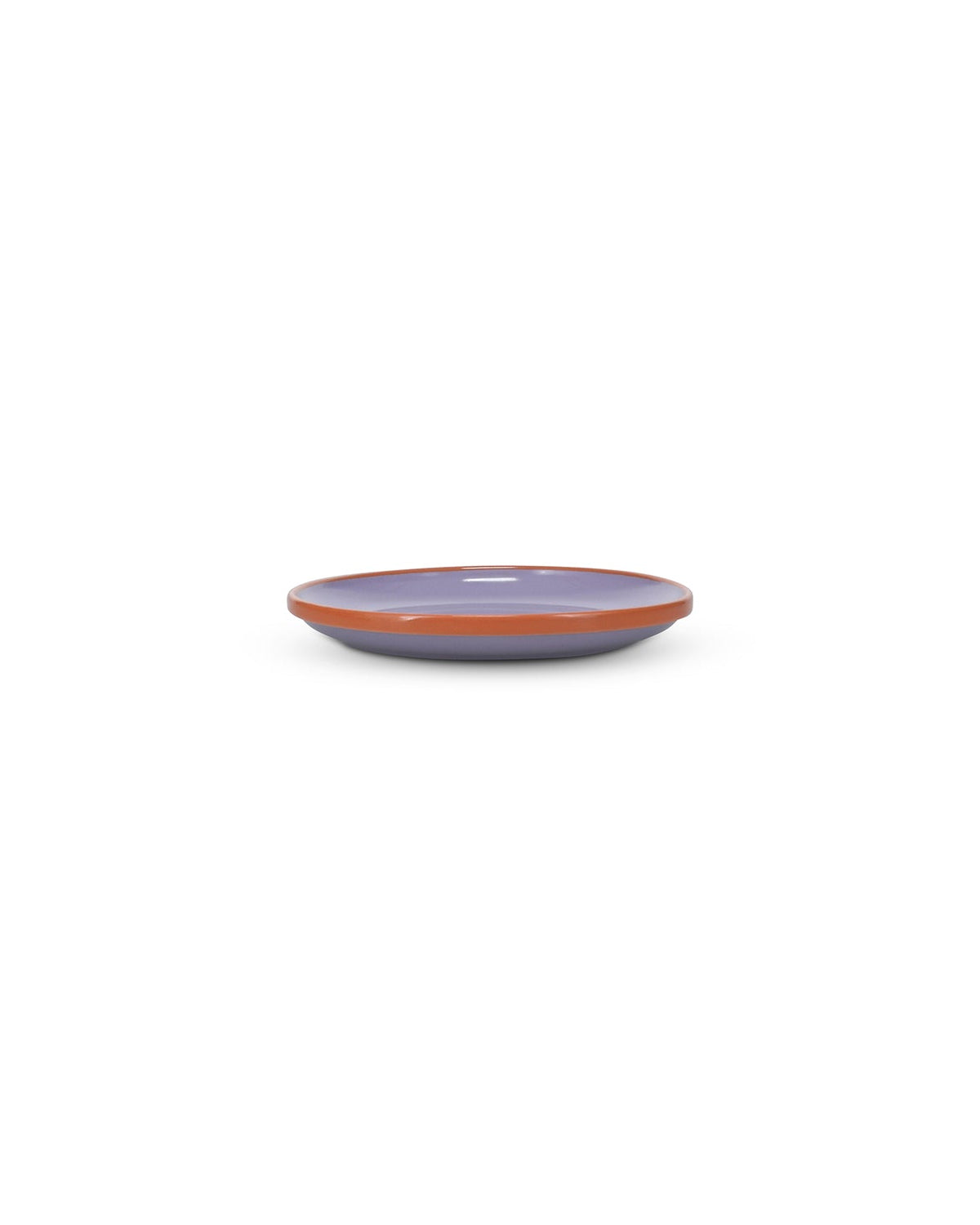 Duo - Piatto da frutta viola/arancione, 18xH2,5cm