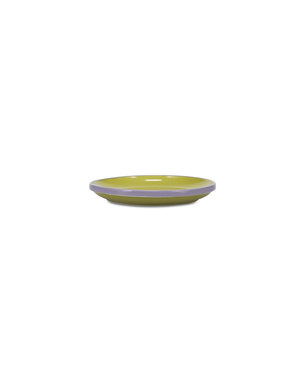Duo - Piatto da frutta verde/viola, 18xH2,5cm