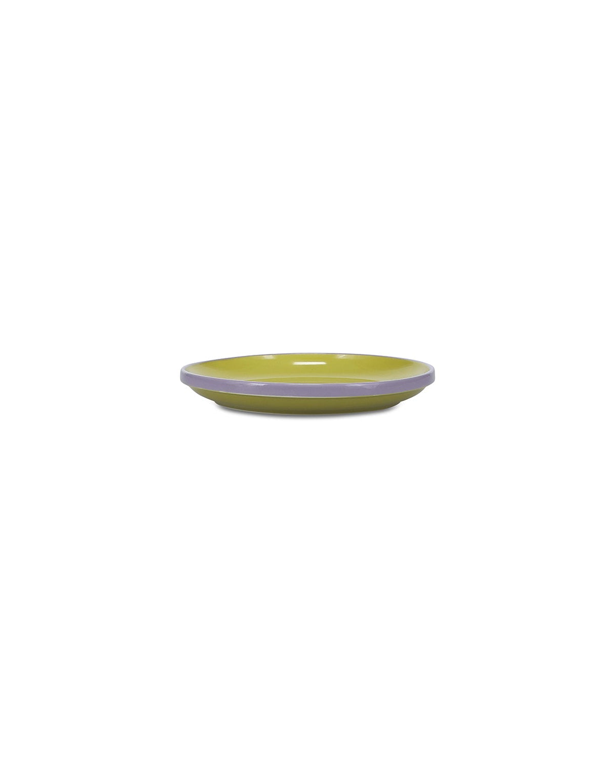 Duo - Piatto da frutta verde/viola, 18xH2,5cm