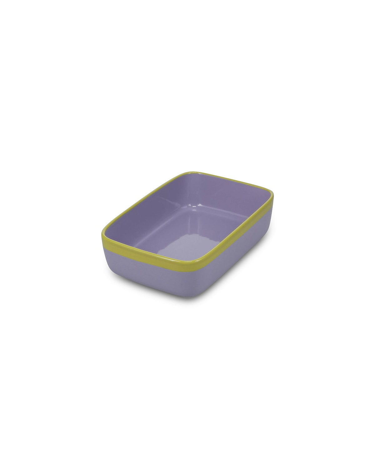 Duo - Pirofila da forno viola/verde, 22,5x15xH6 cm