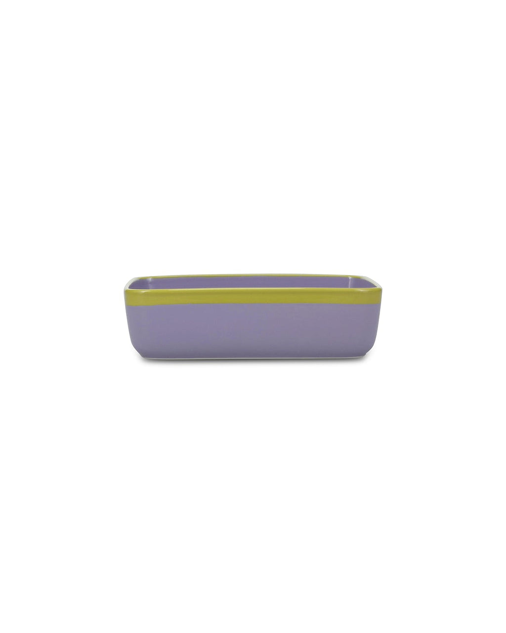 Duo - Pirofila da forno viola/verde, 22,5x15xH6 cm