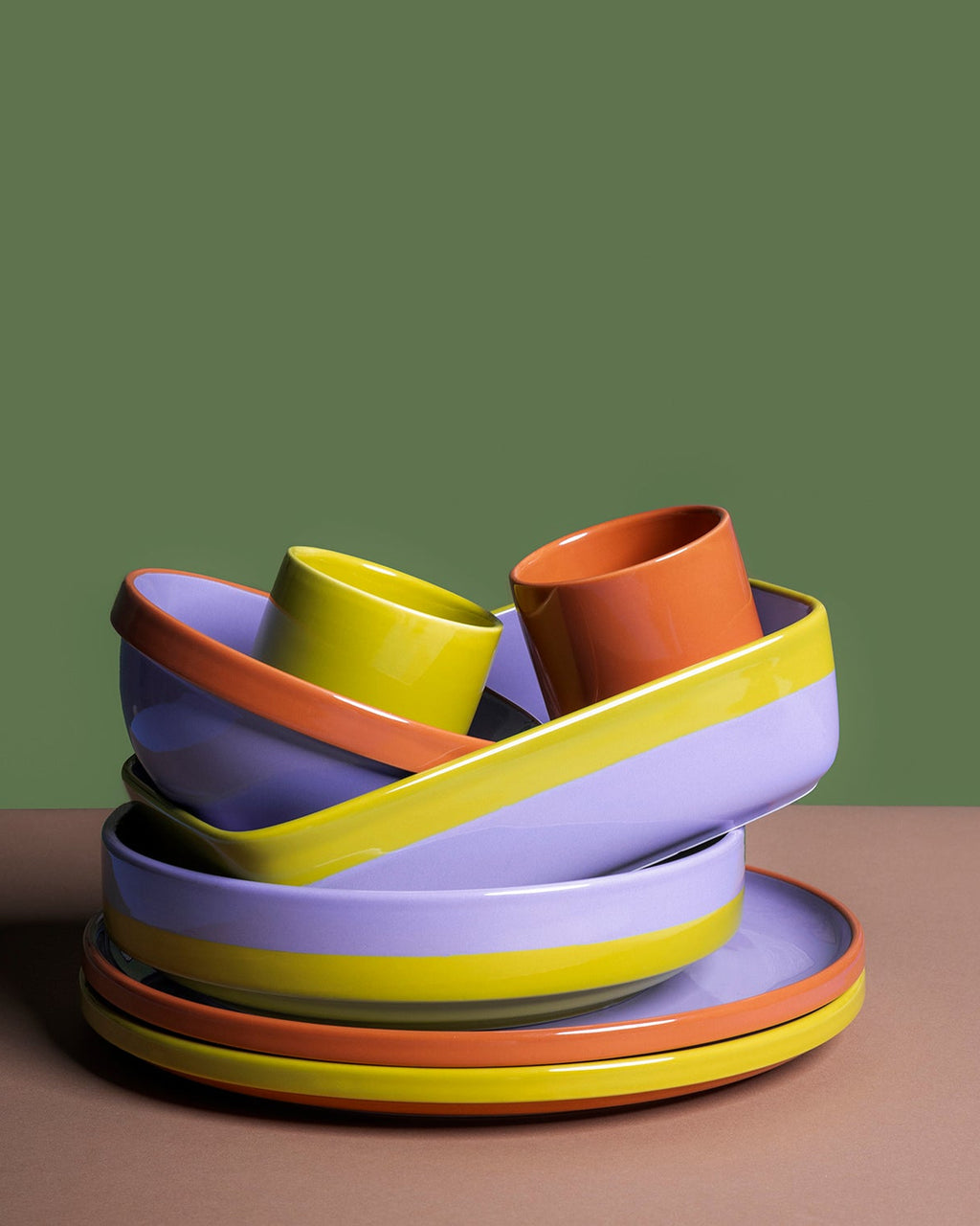 Duo - Pirofila da forno viola/verde, 22,5x15xH6 cm
