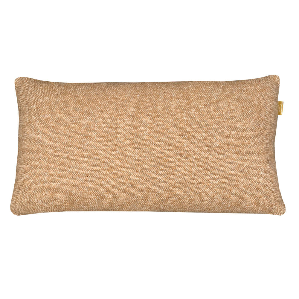 Cam - cuscino cammello beige reversibile in lana e acrilico riciclato, 35x60 cm