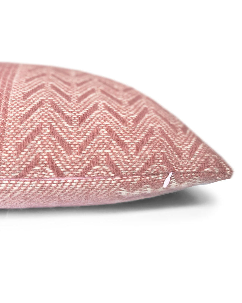 Uptown - cuscino rosa in lana, 35 x 60cm