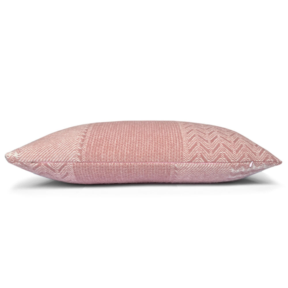 Uptown - cuscino rosa in lana, 35 x 60cm